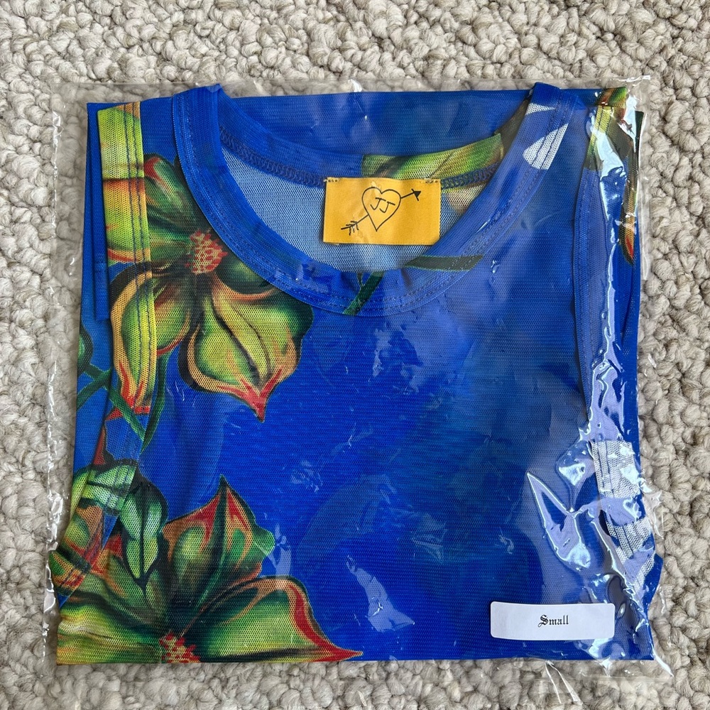 Juliet Johnstone Blue Mesh Tank